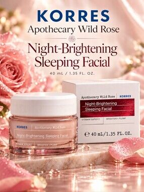 KORRES Apothecary Wild Rose Night-Brightening Sleeping Facial